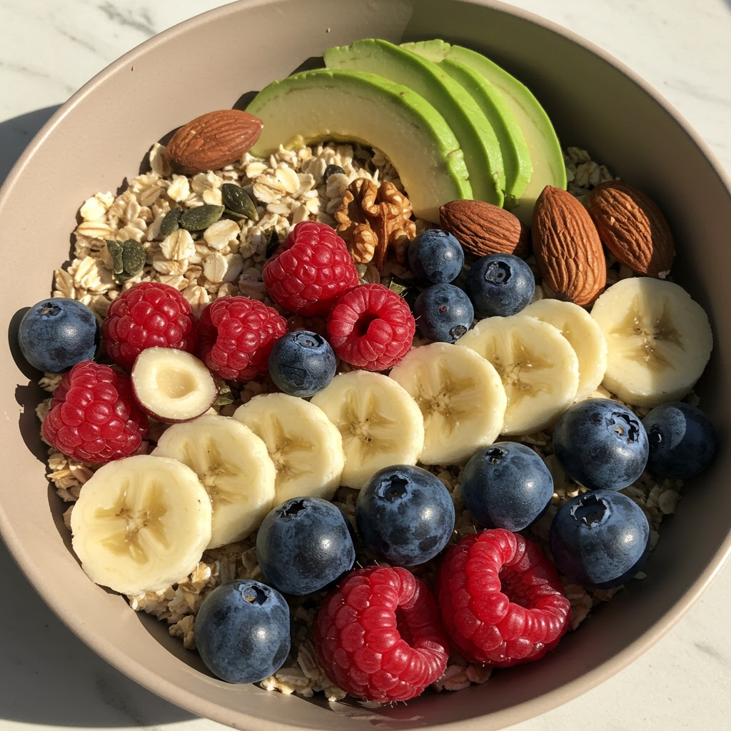Healthy breakfast bowl